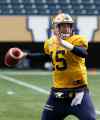 Wayne Glowacki / Winnipeg Free Press 
Winnipeg Blue Bombers QB Matt Nichols knows the odds of a Grey Cup appearance are long, but stranger things have happened.