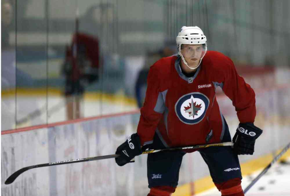 Wayne Glowacki / Winnipeg Free Press
Winnipeg Jets defenceman Tyler Myers at practice at the MTS Iceplex Wednesday morning.