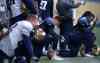 Wayne Glowacki / Winnipeg Free Press
Winnipeg Blue Bombers take a break on the side lines including defensive backs #41Derek Jones in centre and at right #30 Vernon Kearney with his oven mitts at the team practice at Investors Group Field Monday.