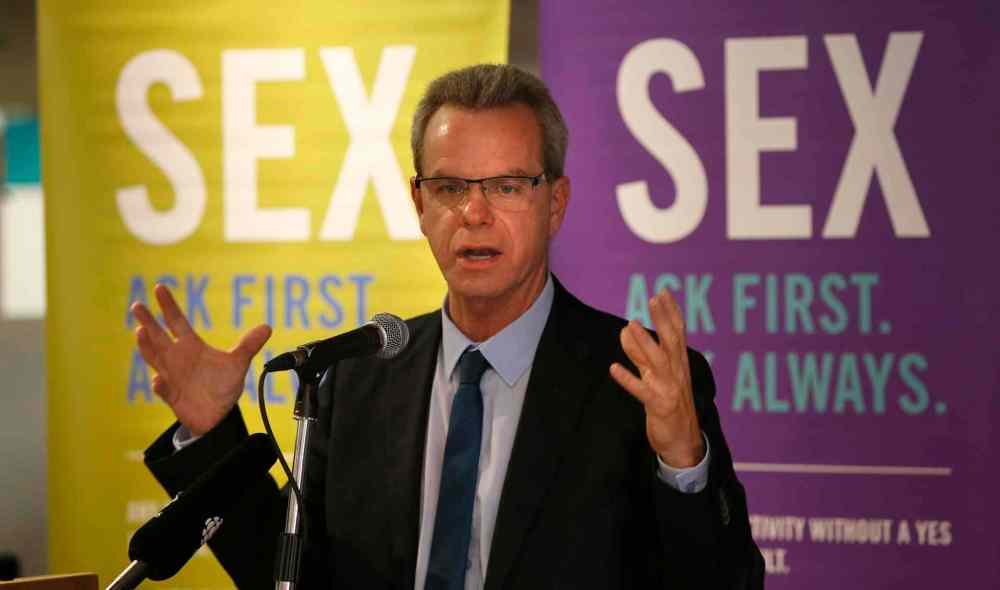 Wayne Glowacki / Winnipeg Free Press
Education and Advanced Learning Minister James Allum proposes legislation that would require post-secondary institutions to have policies to prevent and respond to sexual violence and harassment on campuses.