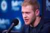 MIKAELA MACKENZIE/WINNIPEG FREE PRESS FILES
Andrew Copp speaks to the media at the end of the Jets' season in April 2019.