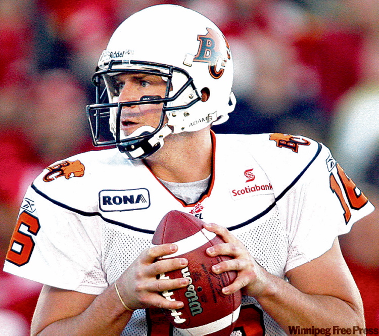 Jeff McIntosh / canadian press archives
Buck Pierce is determined to play this year, says concussions haven’t affected him and Winnipeg would be a good fit.