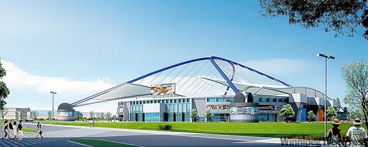 FREE PRESS ARCHIVES
An artist's rendition of the Winnipeg Blue Bombers proposed stadium.