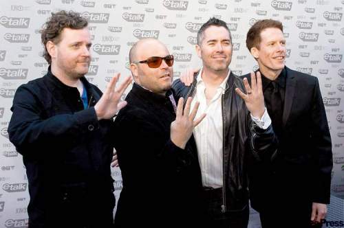 CP
Above, from left: Kevin Hearn, Tyler Stewart, Ed Robertson and Jim Creeggan are currently touring as Barenaked Ladies without founding member Steven Page.