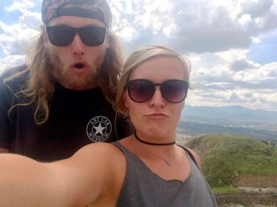 In this undated photo provided by the Deese family of Chynna Deese, 23-year-old Australian Lucas Fowler, left, and his 24-year-old American girlfriend Chynna Deese pose for a selfie. THE CANADIAN PRESS/AP-Deese Family via AP