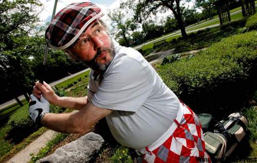 PHIL.HOSSACK@FREEPRESS.MB.CA
Warburton, sporting obnoxious argyle slacks and white belt, portrays Falstaff by way of Rodney Dangerfield in Caddyshack.