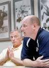 WAYNE.GLOWACKI@FREEPRESS.MB.CA
Bombers head coach Paul LaPolice (right) and general manager Joe Mack have adopted a low-key style that exudes competence and confidence over bold declarations and snappy one-liners.