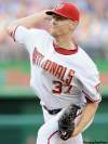Chuck Myers / MCT
Washington's Stephen Strasburg struck out 14 and walked none in his spectacular major league debut.