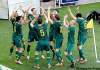 DARKO BANDIC / THE ASSOCIATED PRESS
Slovenian players whoop it up after scoring on Algeria Sunday.