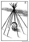 DALE CUMMINGS / WINNIPEG FREE PRESS
June 16 2010  edit dinky A Dale Cummings Winnipeg Free Press ABORIGINAL TEEPEE