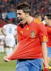 RAMON ESPINOSA / THE ASSOCIATED PRESS
Spain's David Villa gets pumped up after his second goal against Honduras.