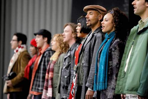 TREVOR HAGAN / WINNIPEG FREE PRESS 
The ensemble cast of Rent performs Seasons of Love.