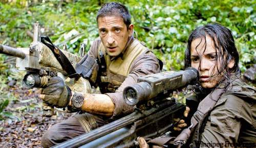 20TH CENTURY FOX PHOTO 
Adrien Brody and Alicia Braga are on the menu in Predators.