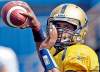 KEN GIGLIOTTI / WINNIPEG FREE PRESS
Steven Jyles practises Tuesday for his upcoming start under centre on Saturday against Edmonton. The last time he started was also against the Eskimos when he was with the Riders. He was pulled at the half.