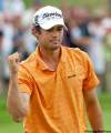 FRANK GUNN / THE CANADIAN PRESS
Adam Hadwin of Abbotsford, B.C., gives it the fist pump after saving par on 18 to shoot 66.