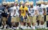 JOE.BRYKSA@FREEPRESS.MB.CA
Quarterback Steven Jyles (3) breaks from a huddle with his Blue Bomber teammates during practice Thursday morning at Canad Inns Stadium. The squad is preparing for their CFL game Saturday evening against the Stampeders at McMahon Stadium in Calgary.