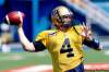 KEN GIGLIOTTI / WINNIPEG FREE PRESS 
Quarterback Buck Pierce threw well enough at Tuesday's practice, but it's his mobility that's the big question mark.
