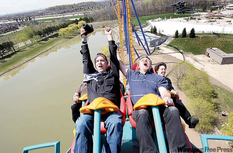 Postmedia
Canada's Wonderland's new Behemoth speeds up to 130 km/h in 3.9 seconds.