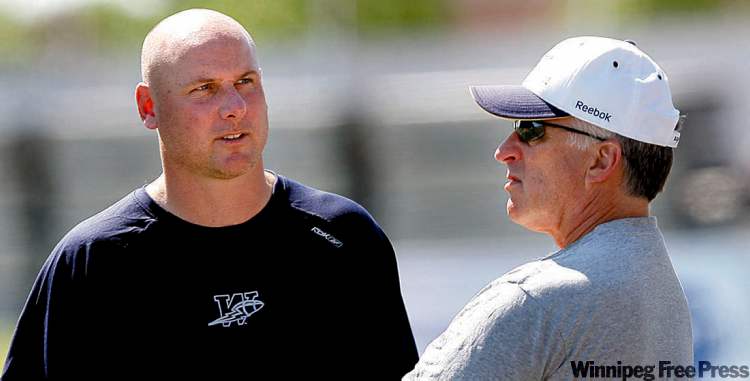 ken gigliotti / winnipeg free press archives
Head coach Paul LaPolice and GM Joe Mack collaborate on making Bombers the best.