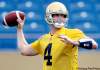 MIKE.DEAL@FREEPRESS.MB.CA 
Buck Pierce practises at Canad Inns Stadium on Tuesday. He says if he does play against Hamilton on Friday, it will be with a brace to protect his recuperating knee.