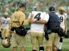 The Canadian Press archives
Buck Pierce is helped off the field  during  game in Regina on Sept. 5.