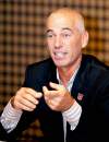 Damian Dovarganes / the associated press
Corey Pavin, the United States Ryder Cup team captain, expounds upon some of his golf theories Friday in Los Angeles.