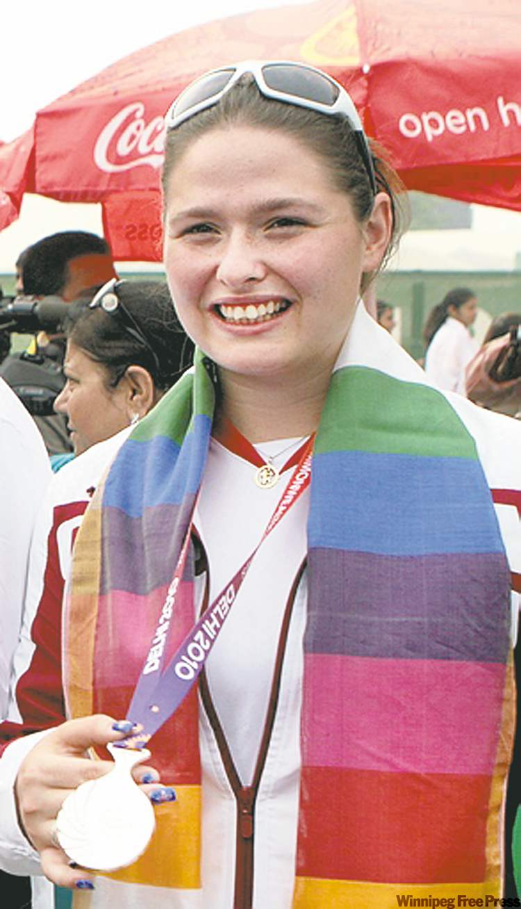 DEAN ALBERGA / FITA
Doris Jones captured a silver medal Thursday in New Delhi as a member of the Canadian compound bows team.