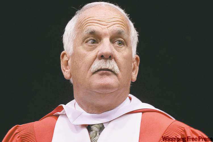 JOE.BRYKSA@FREEPRESS.MB.CA
Public Safety Minister Vic Toews, who was in attendance, was given a piece of the valedictorian's mind.
