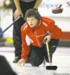 RUTH BONNEVILLE / WINNIPEG FREE PRESS
Team Russia skip Jason Gunnlaugson eyes his rock during play against Andy Stewart’s rink Friday in the Prairie Classic at the Portage Curling Club.