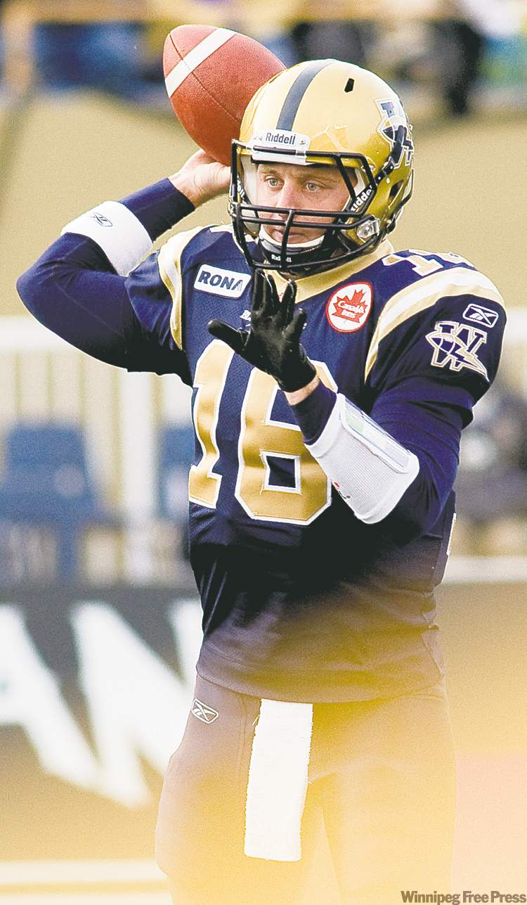 Joey Elliott -- officially No. 4 on the depth chart -- will be the Winnipeg Blue Bombers starting quarterback this weekend in Edmonton and, likely, their season-ending finale on Nov. 5 against Calgary.