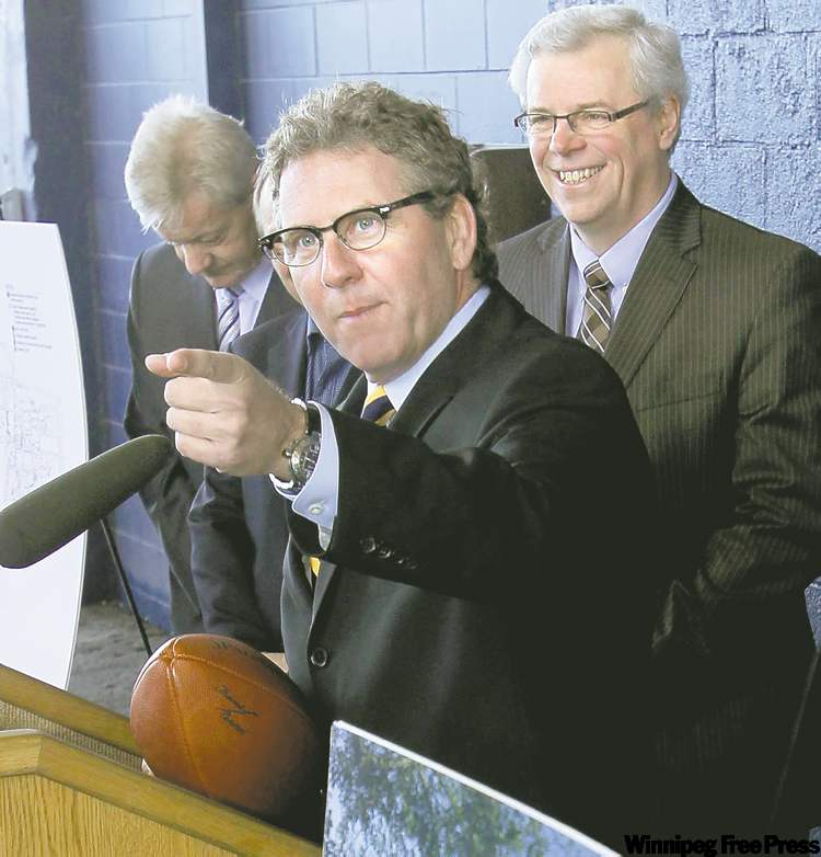 WAYNE GLOWACKI / winnipeg free press archives
It seems David Asper may have fumbled the ball, but at least he got the ball rolling.