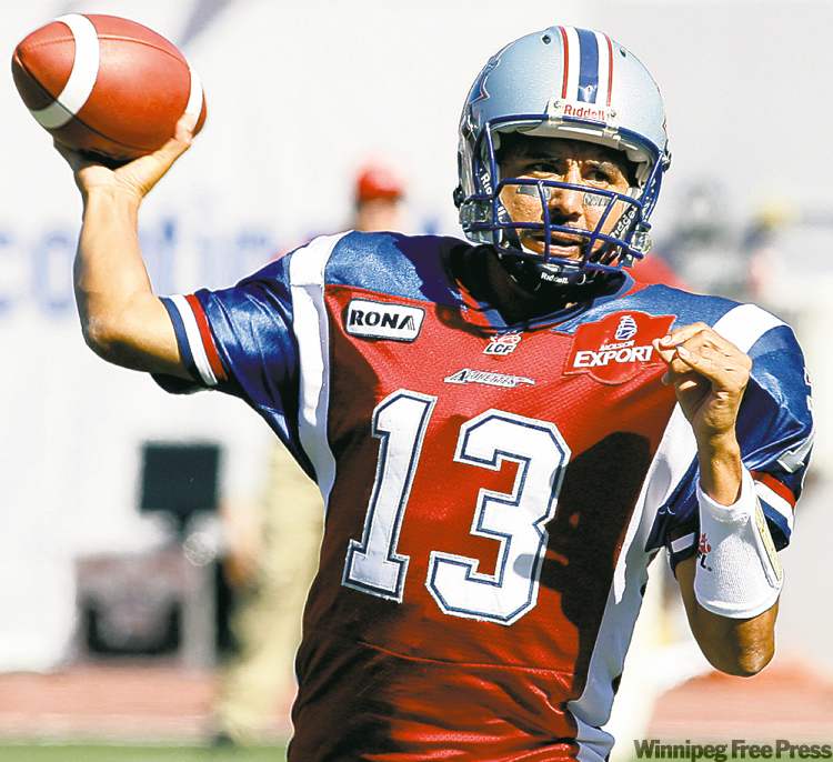 Ryan Remiorz / The Canadian Press archives
Imagine what things would be like today if the Bombers had signed Anthony Calvillo when they had the chance in 1994.