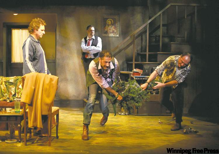 BRUCE MONK
The holiday is less than merry for the four alcoholic Irishmen who spend Christmas Eve together in The Seafarer, opening at MTC Warehouse.
