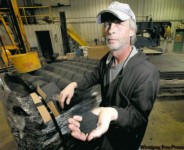 Tire rubber reborn at Winkler facility Winnipeg Free Press