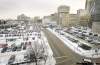 WAYNE.GLOWACKI@FREEPRESS.MB.CA 
A photo taken from an office on Lombard Avenue shows parking lots on both sides of Westbrook Street.