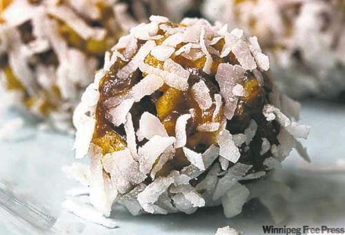 Winnipeg Free Press
Coconut-date Rice Krispie balls