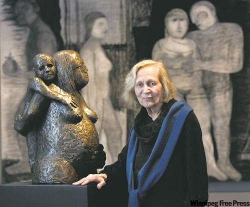 WAYNE.GLOWACKI@FREEPRESS.MB.CA 
Winnipeg sculptor Eva Stubbs' rough-hewn works capture universal experiences