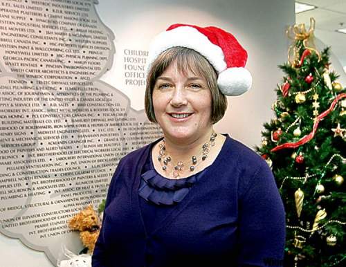 WAYNE.GLOWACKI@FREEPRESS.MB.CA  Lesia Sianchuk, executive director of the Children’s Hospital Foundation of Manitoba, says there’s a great need for gifts. 
Lesia Sianchuk, executive director of the Children’s Hospital Foundation of Manitoba, says there’s a great need for gifts.