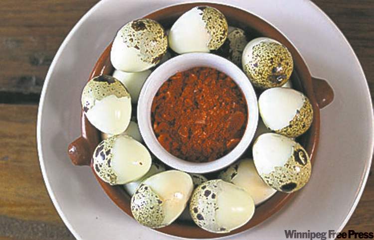 MIKE.DEAL@FREEPRESS.MB.CA
Quail eggs with paprika sea salt.