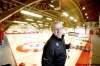 Ruth Bonneville / Winnipeg Free Press 
The MCA's Shane Ray surveys the Grain Exchange Curling Club ice. The building will be torn down to make way for the Upper Fort Garry heritage centre.