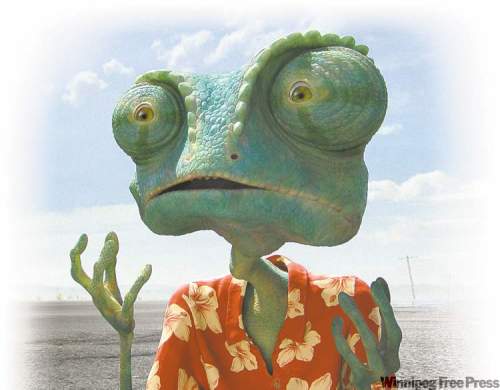 The movie itself is modelled after the existential spaghetti westerns of Sergio Leone, following the story of Johnny Depp’s domesticated chameleon who finds himself in a wild western town terrorized by an outlaw snake called Rattlesnake Jake (Bill Nighy), and where the dwindling water supply is being hoarded by a mysterious malefactor.