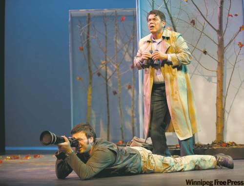 Photo Liam Richards
Who am I again? Craig Lauzon and Lorne Cardinal trade roles in Thunderstick.