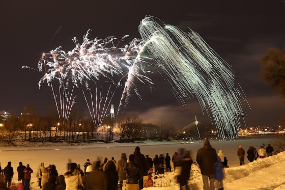 Doug Thomas PhotoNew Year's Eve fireworks at The Forks.