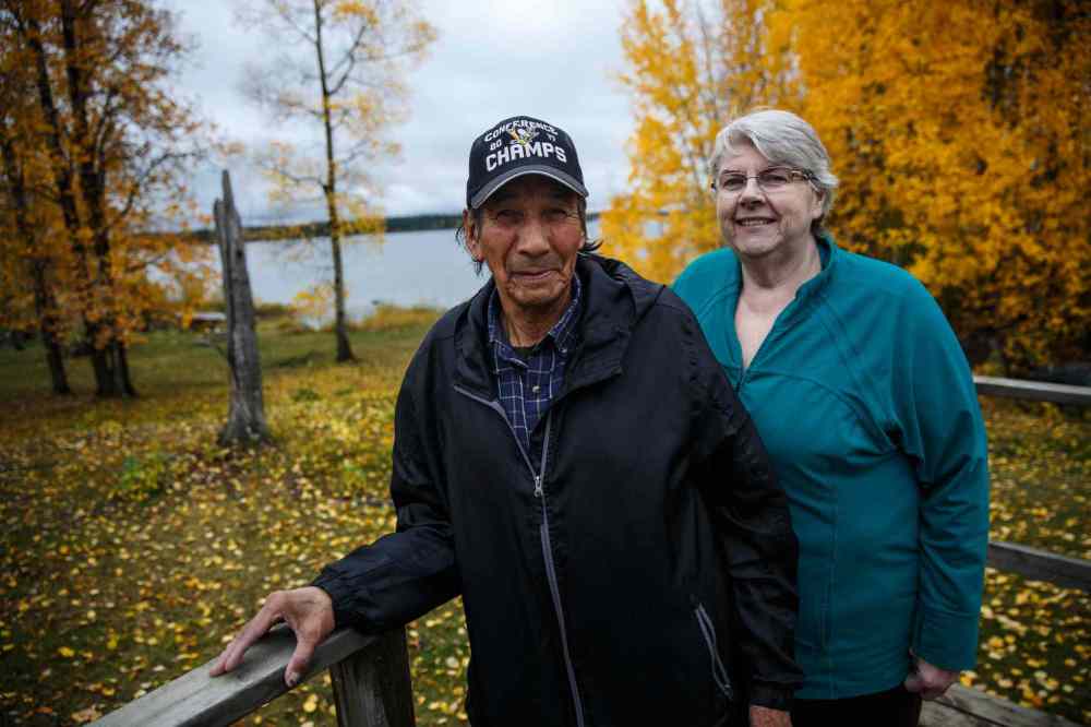 Mike Deal / Winnipeg Free Press
A teaching job in 1977 drew Nancy north where she met and married Bello Okemow.