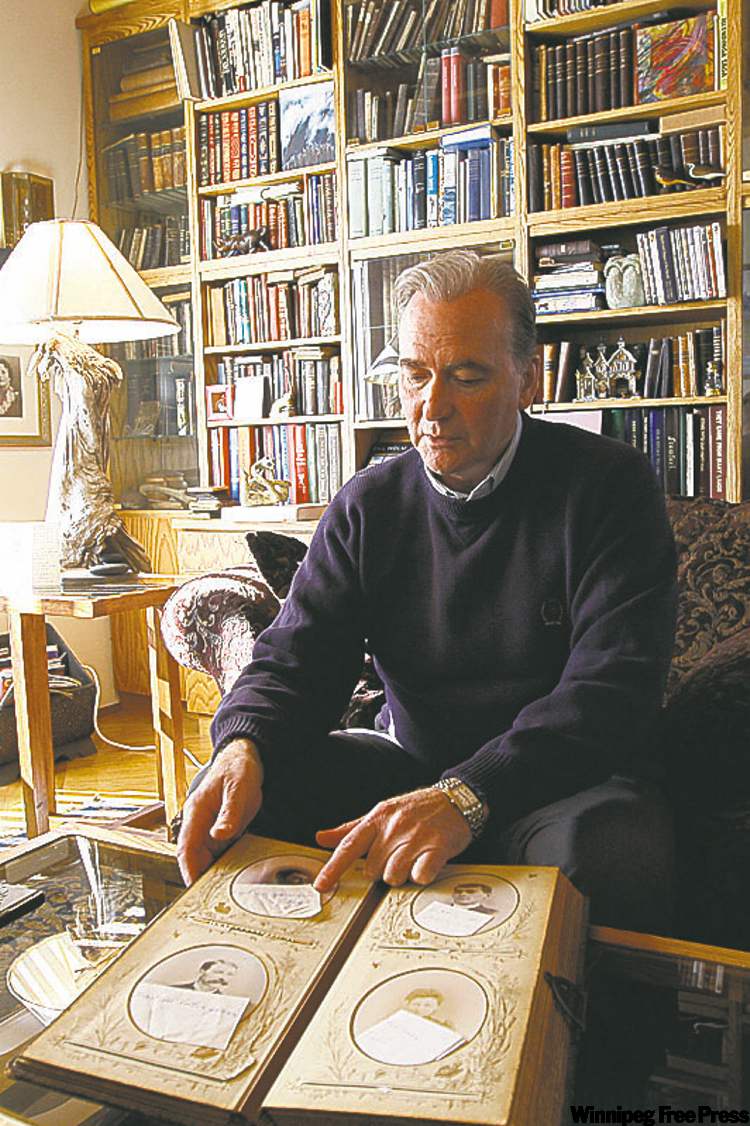 Ken Gigliotti/ Winnipeg Free Press
Nelson Gerrard, above, has amassed the largest collection of early photographs of Icelandic immigrants, including girls in Icelandic costume, a portrait of the Husavik family, Icelandic immigrants drinking coffee and hunters of wild dogs in Manitoba’s Interlake.