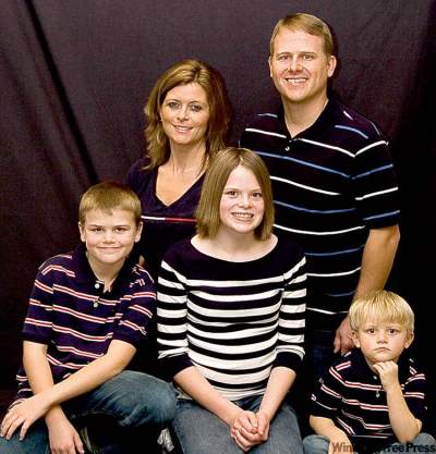 supplied photoThe Burpo family, with Colton at left.
