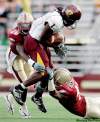 MICHAEL DWYER / THE ASSOCIATED PRESS
Central Michigan receiver Kito Poblah (centre) has speed to burn.