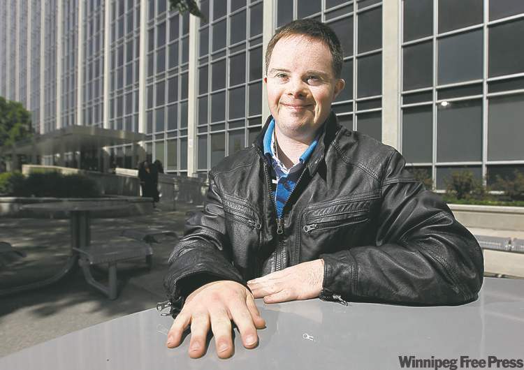 TREVOR HAGAN / WINNIPEG FREE PRESS
Danny Malcolmson is one of the first students to graduate from Campus LIfe, a U of M program for special-needs students.