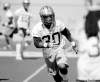 TREVOR HAGAN / WINNIPEG FREE PRESS Tailback Alex Henderson, shown participating in a drill during practice Saturday, busted one for 64 yards in Montreal on Thursday.