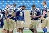 Wayne Glowacki/ Winnipeg Free Press
It’s almost as if the Bombers didn’t know what to do during a subdued practice Wednesday at Canad Inns Stadium, a day after their coach Richard Harris suddenly died.